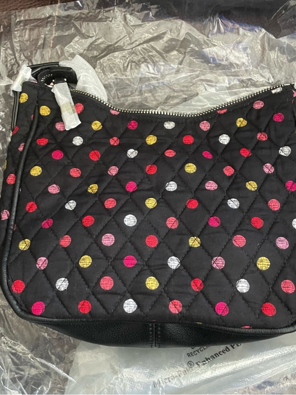 Vera Bradley Mini Vivian Crossbody in the Havana Dots pattern